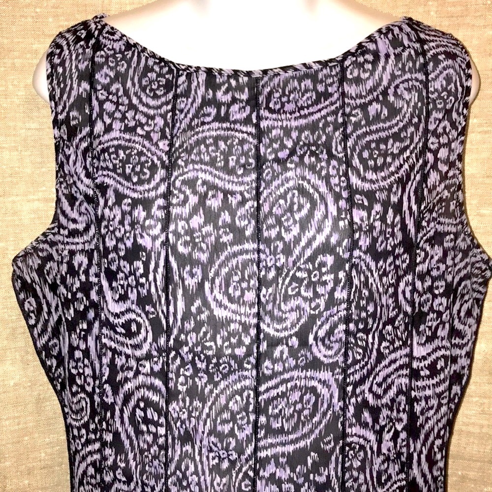 ⭐️3 for $29 EUC Sandra Darren Sleeveless Sheer Dress - Picture 5 of 13